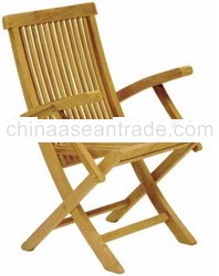 Teak Patio Furniture Standard Folding Arm Chair