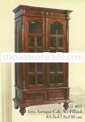 Java Antique Cabinet W/pillard