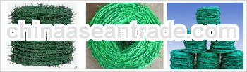 galvanized/plastic coated barbed wire