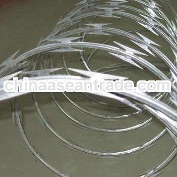 galvanized razor barbed wire/ concertina razor wire/ stainless steel razor wire