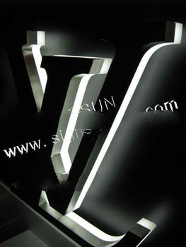 galvanized sheet painted led letter