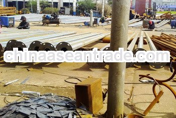 galvanized street lighting pole with single or double arms