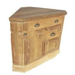 Corner Cabinet 2 Doors & Drawers - Recycled Teak Furniture