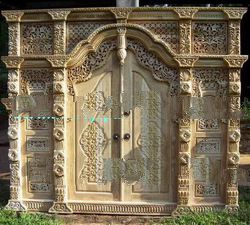 Teak Gebyok Ethnic Style, Full Door Model Javanesse Carving.