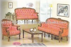 Teak Sofa Set Classic Design New Romawi Tersanjung Indoor Furniture.