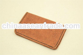 genuine leather business card holder, Handmade card bag