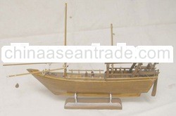 Miniature wooden boat