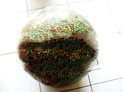 Decorative clear glass balls Multy Colour GB4(01)