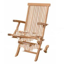 TEAK GARDEN FURNITURE OF BRITANIA FOLDING ARM CHAIR