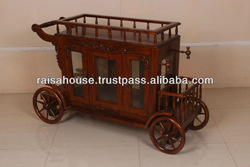 French Furniture - Carved Tea Wagon