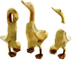 WOOD BIRD ANIMAL STATUE 28