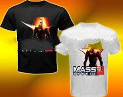 New Tee T-Shirt With "MASS EFFECT 2" Game Image