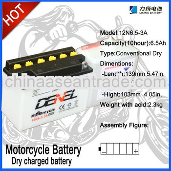 good quality12v6.5ah valve regulated lead acid motorcycle battery