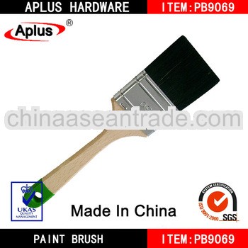 good quality green tip handle flat bristle paint brush