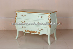 French Furniture - Bombe Antique French Chest