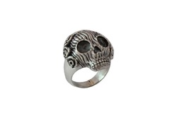 Sterling Silver Skull Jewelry , Skull Ring , Bali Jewelry , Biker Ring