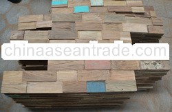 Reclaimed teak wall mosaic