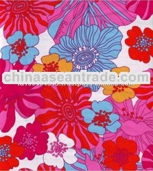 High Quality Colorful Flower Fabric for Sale