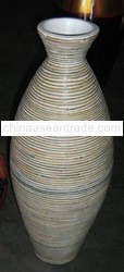 Terracotta Spinning Bamboo Vase