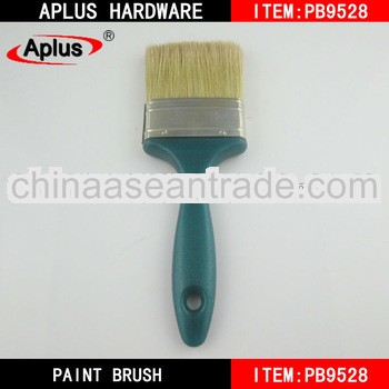 green handle paint brush storing paint brushes