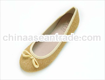 grils ballerina fashion style shine shoes beige color 2013