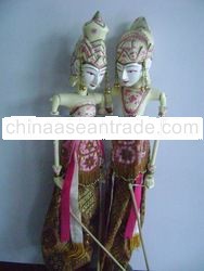 Javanese shadow puppet wayang golek Rama/Sinta
