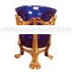 BRASH STAND WITH BLUE GLASS