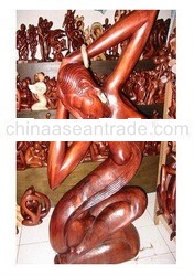 Abstrack Wooden Lady Statue