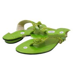 Lime Green Sequin Flower~Women's Dress Sandal