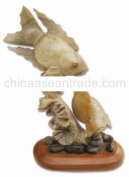 Carved double Fish