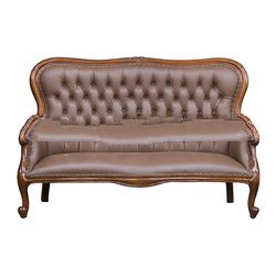 Augustine 3 Seat Sofa with Leather Upholstered