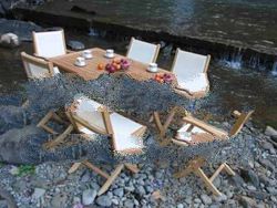 Teak & synthetic Screen Garden & Beach Furniture