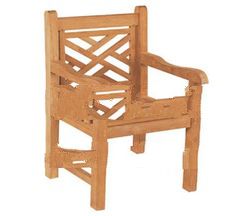 Teak Garden Furniture Cross Arm Chair