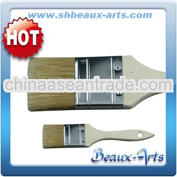 hard bristle brush,flat brushes,varnished wooden handle paint brushes