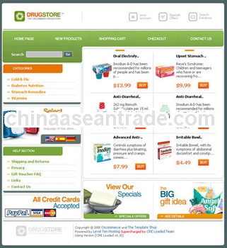 health-vitamin ecommerce website design and SEO promotion