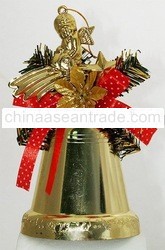 New Brand Baby Flower Star on the gold Bell for Christmas Tree Ornament