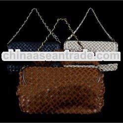 Single Button Closure Leatherette Chain Sling Bags for Girls