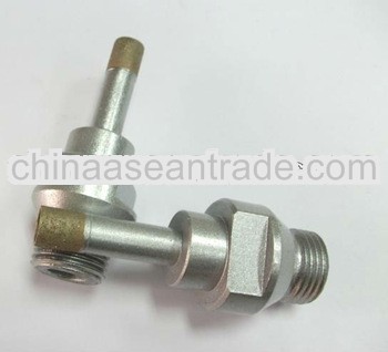 high efficiency and less chipping threaded shank diamond core drill