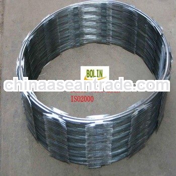 high quality anti-corrosion razor wire prison fence(factory.30 years experiences)