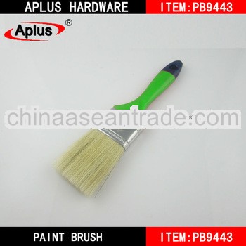 high quality britle green handle globe paint brush