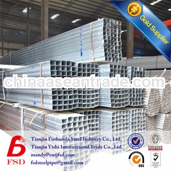high quality carbon galvanized square pipemanufacture