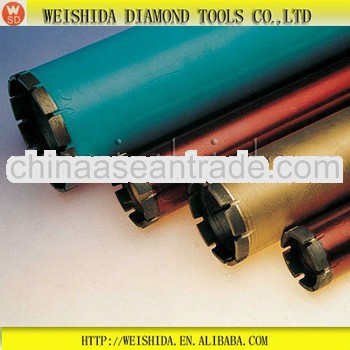 high speed diamond tip core drill bit and drill pipes