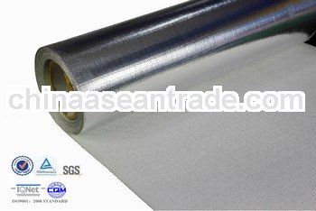 high temperature insulation one side coated silver aluminum foil fiberglass cloth