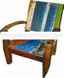 CHAIR MADE OF OLD BOAT WOOD BWC10