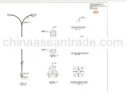 tiang lampu pju