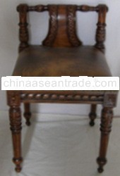 Nobel Mahogany Solid Wood Stool