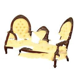 MAHOGANY FURNITURE OF CAMEO TRIPLE CHAISE