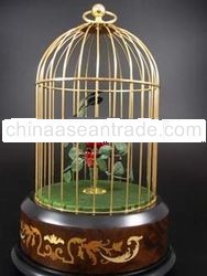 Le Ore Inlay Singing Bird Cage With One Bird