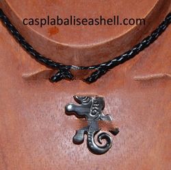 necklace carving art shell black tahitian