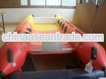 hot!!!(CE)PVC material 14ft inflatable catamaran boat for sale